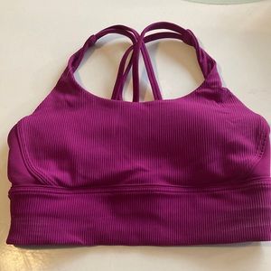 Energy longline bra ribbed Luxtreme. Deep fuschia